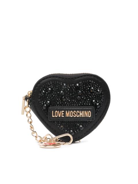 Moschino logo-plaque heart-shape wallet