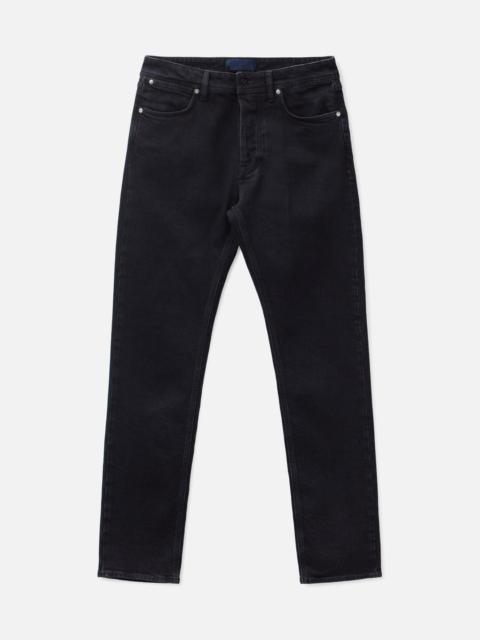 Stone Island STRETCH BLACK DENIM-RINSED SLIM FIT FIVE-POCKET JEANS