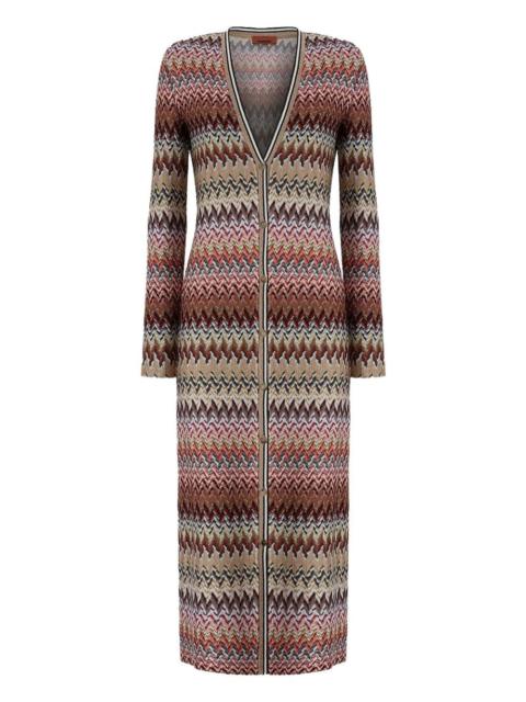 Missoni chevron-pattern button-front cardigan