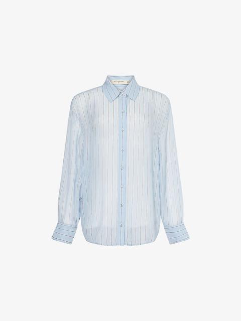 BEC + BRIDGE Anise Stripe Long-Sleeve Chiffon Shirt