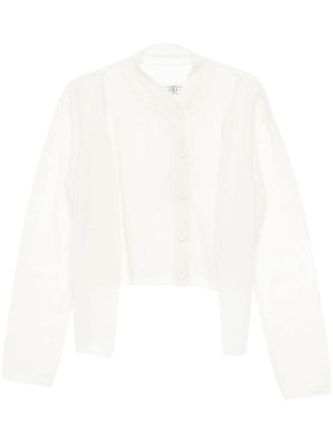 MM6 Maison Margiela layered asymmetric cardigan