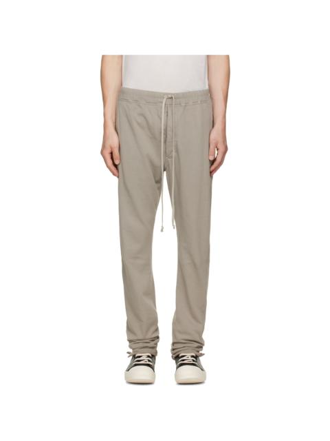 Rick Owens DRKSHDW Taupe Tower Berlin Drawstring Sweatpants