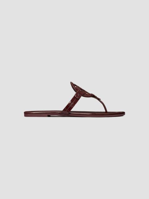 TORY BURCH Women's Miller Sandal, Patent Leather - Dark Carmine