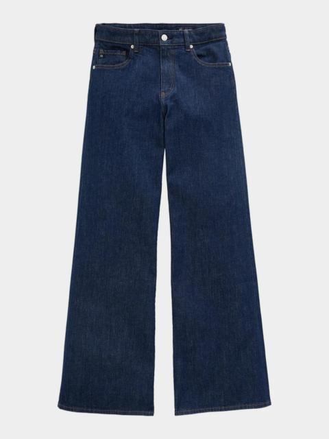 AG Jeans Saige Mid-Rise Wide-Leg Jeans