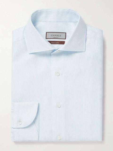 Cotton and Linen-Blend Jacquard Shirt