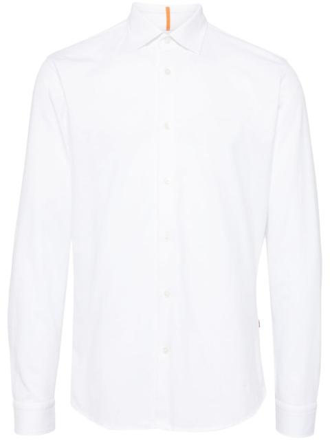 BOSS embroidered-logo shirt
