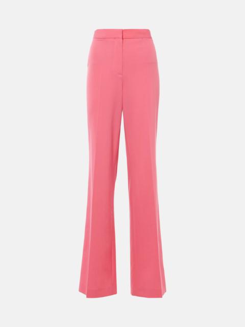 Iconic high-rise wool-blend flared pants