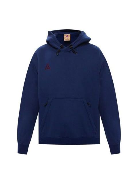 Nike 남자 나이키 ACG 후드 Fleece Navy Blue CT6337-492