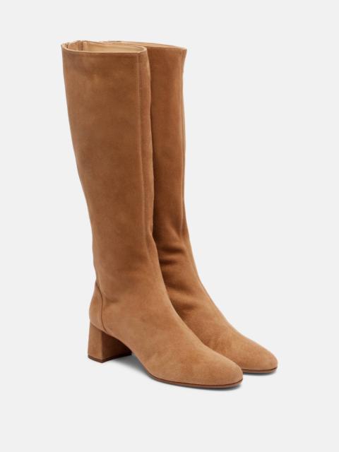 AQUAZZURA Saint Honore 50 suede ankle boot