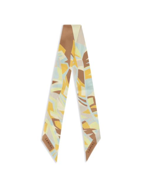 LANCEL Arabesque-print silk scarf