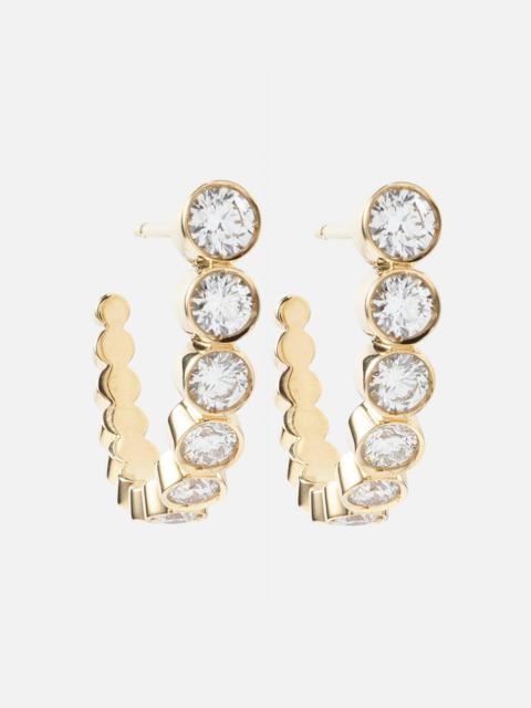 SOPHIE BILLE BRAHE Boucle Ensemble 18kt gold earrings with diamonds