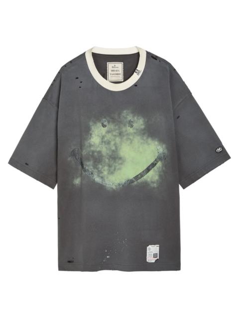 Maison MIHARAYASUHIRO Maison Mihara Yasuhiro Distressed Printed Cotton T-shirt