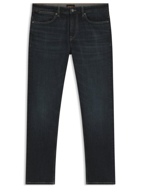 BOSS SLIM-FIT JEANS WITH CONTRAST STITCHING