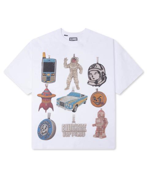 BILLIONAIRE BOYS CLUB ICY S/S KNIT TEE - WHITE