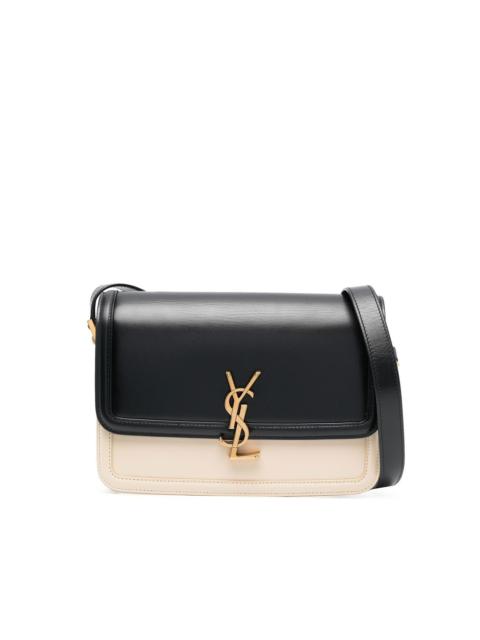 SAINT LAURENT solferino medium satchel in box saint laurent leather