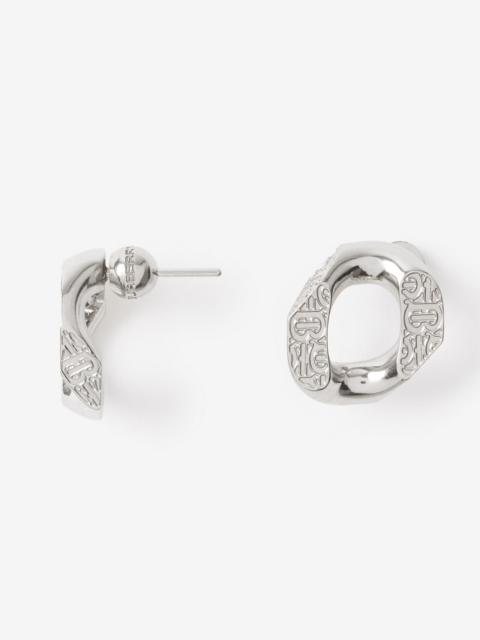 Burberry Monogram Motif Chain-link Earrings