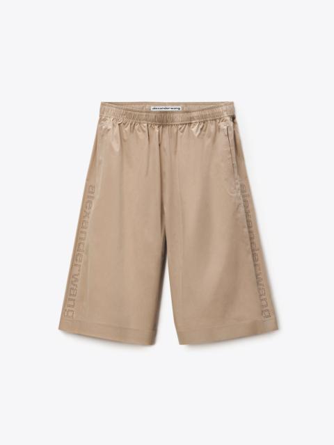 Alexander Wang perforated logo mid-rise short