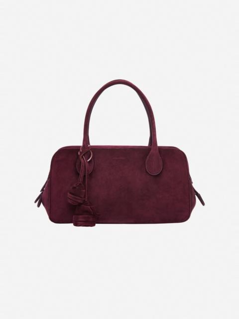 MAGDA BUTRYM Brigitte in purple suede with flower charm