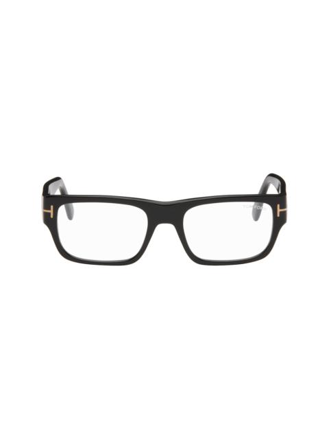 TOM FORD Black Rectangular Blue Light Glasses