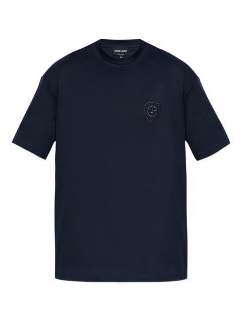 GIORGIO ARMANI embroidered short-sleeve T-shirt