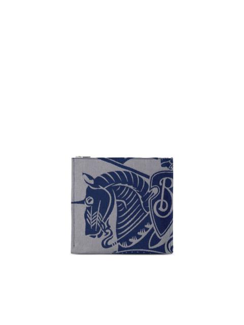 Burberry logo-print canvas clutch bag