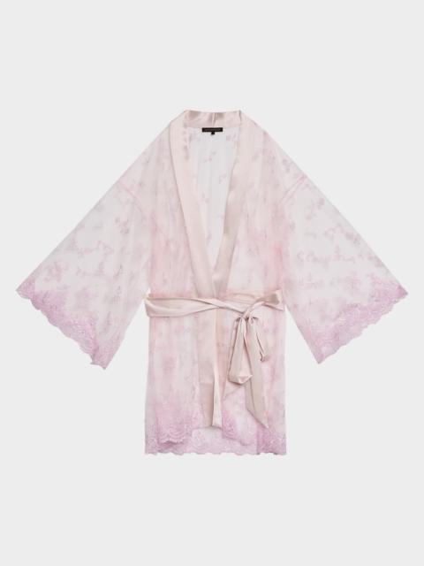 KIKI DE MONTPARNASSE Juliette Embroidered Lace Robe