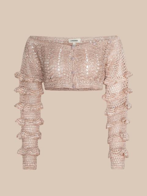 L'AGENCE Fey Crocheted Top