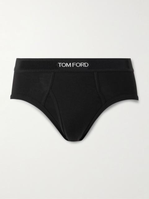 TOM FORD Stretch-Cotton Briefs Black