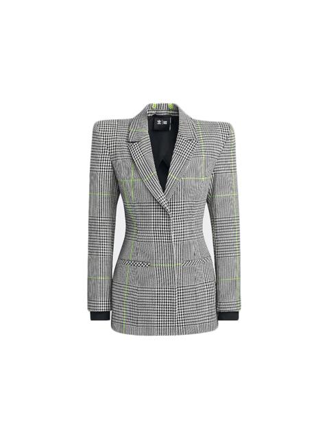 adidas adidas Ivy Park Halls of Ivy Suit Jacket White/Black/Semi Solar Slime