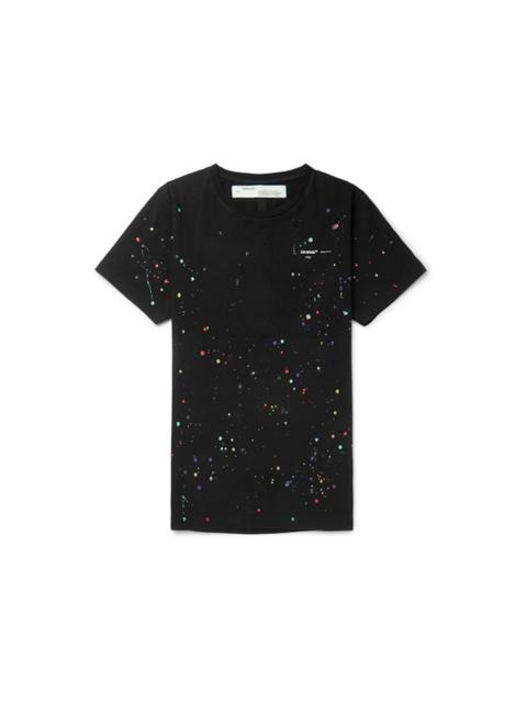 Off-White OFF-WHITE Paint Splattered T-Shirt Black/Multicolor