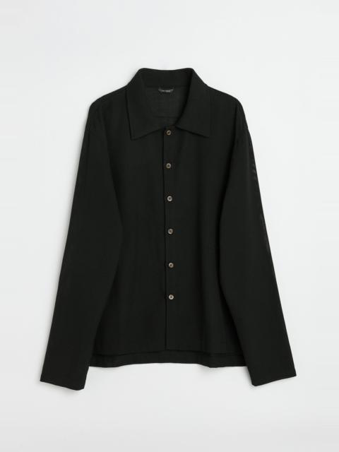 Our Legacy Isola Shirt Black Sparse Panama Cotton