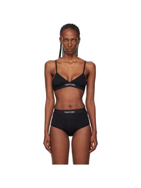 Black Modal Signature Bra