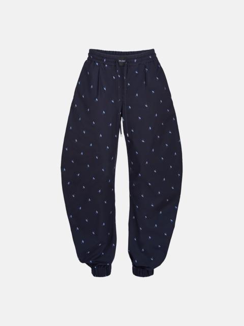 THE ATTICO NAVY BLUE AND LIGHT BLUE LONG PANTS