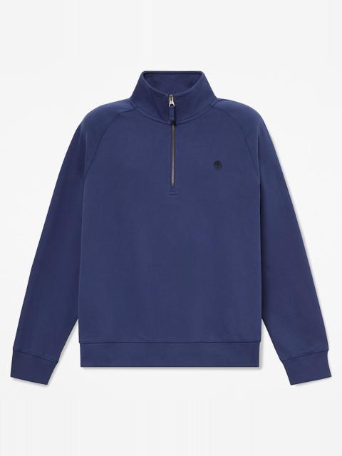 Timberland Men's Exeter River Embroidered Logo Quarter-Zip Sweatshirt