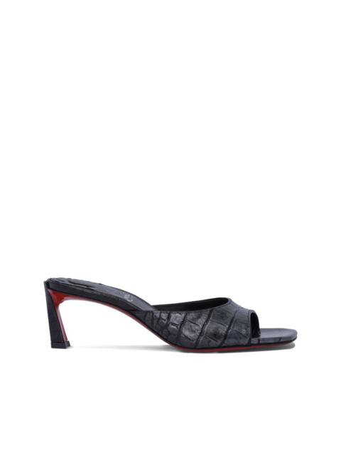 Christian Louboutin crocodile-embossed sandals