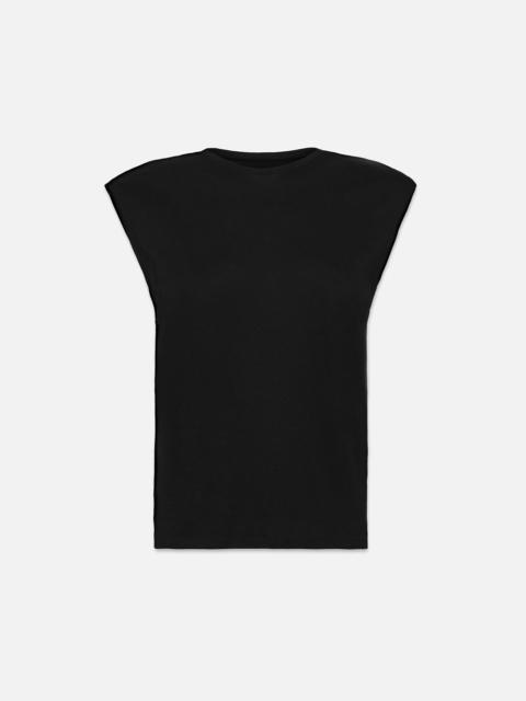 Le Mid Rise Muscle Tee in Noir
