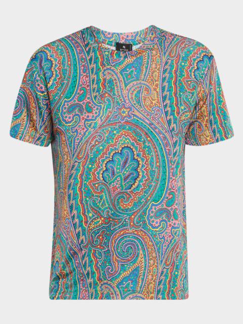 Etro Arnica Paisley Jersey Short-Sleeve T-Shirt