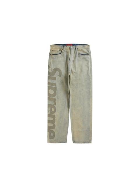 Supreme Supreme Inset Logo Jean Dirty