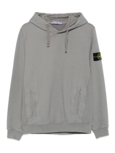 Stone Island welt-pocket cotton hoodie