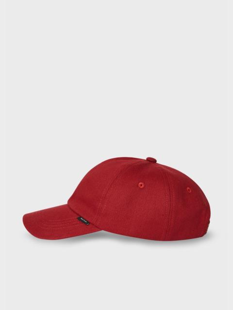Paul Smith Red Cotton 'Signature Stripe' Cap