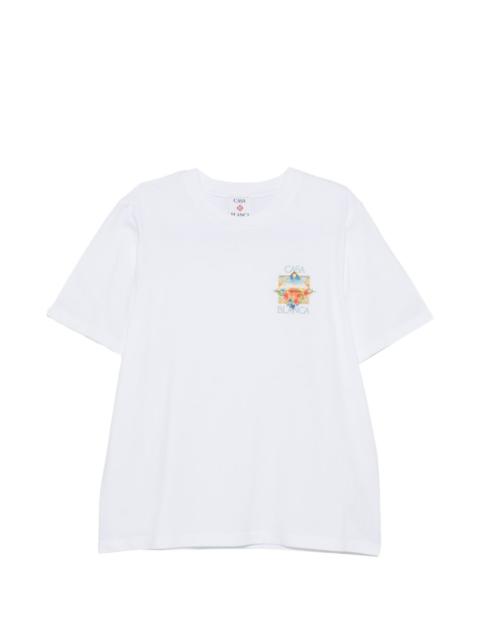 CASABLANCA Flower Court Icon T-shirt