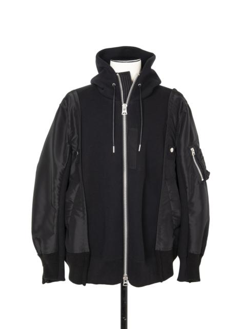 sacai Nylon Twill x Sponge Sweat Hoodie