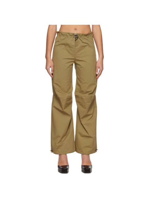 Khaki Drawstring Lounge Pants