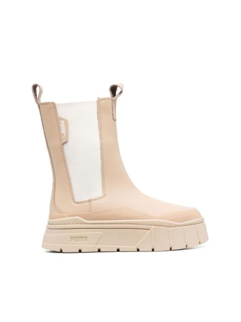 Mayve Stack Chelsea boots