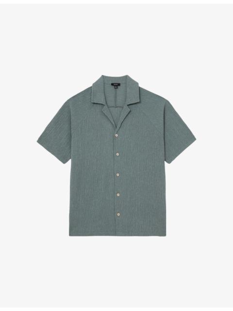 REISS Knox Crinkled Woven Shirt