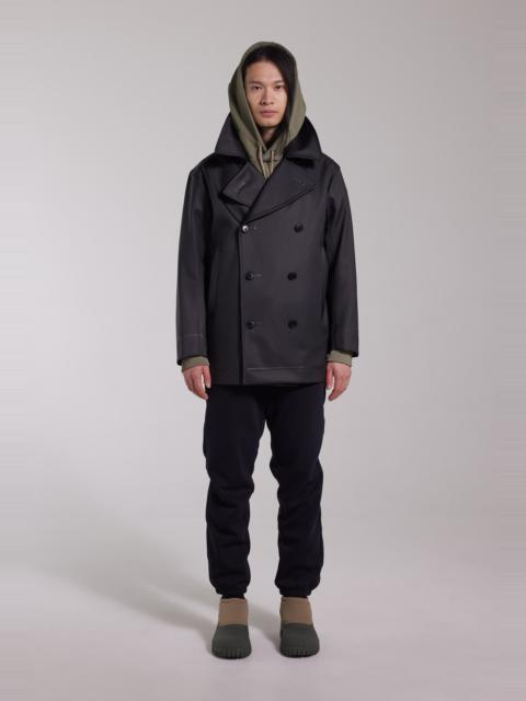 Stutterheim Tranholmen Double Breasted Raincoat Black