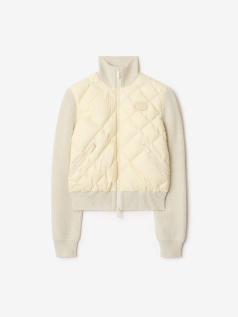 Burberry Check-stitch Nylon and Wool Jacket