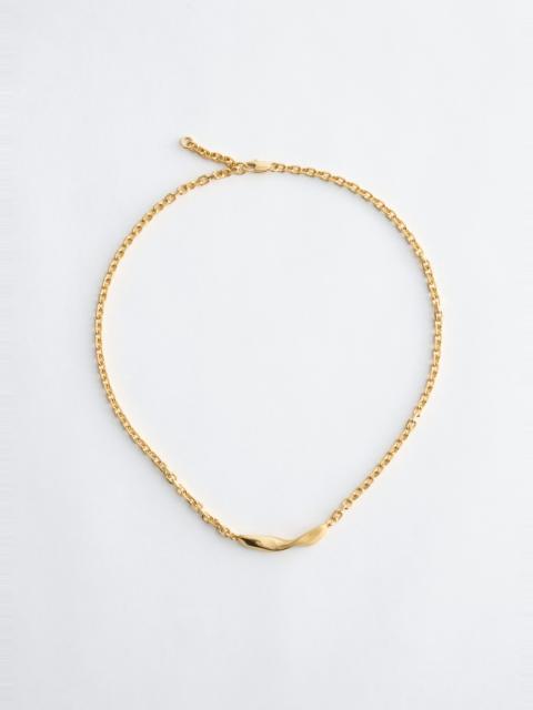 & Other Stories Twist-Detail Chain Necklace
