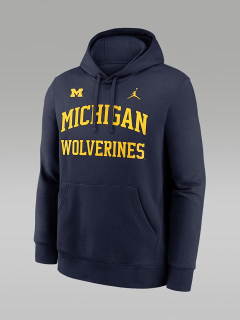 Jordan Michigan Primetime Arched Club Men's Nike College Pullover Hoodie