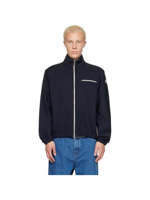 Moncler Navy Fourioun Cotton Blend Short Jacket